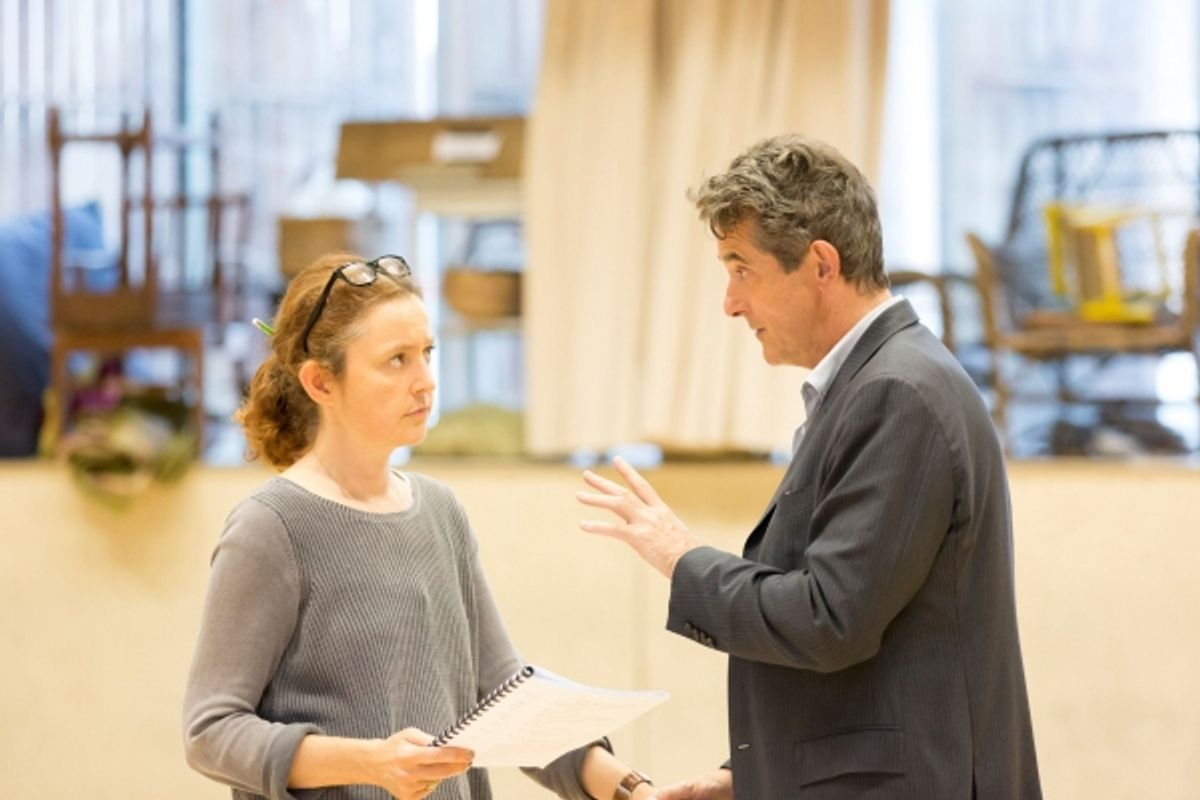 Lucy Brier and Adrian Lukis at 