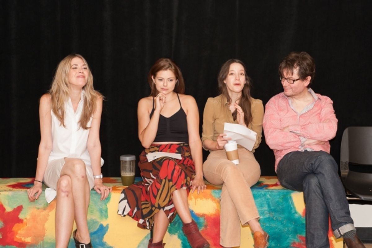 Lucy Owen, Izzie Steele, Brooke Bloom and director James Macdonald at 