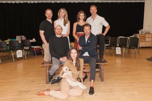 Sitting: Brooke Bloom. Front row: Chris Perfetti, Clark Thorell. Standing: Sean Dugan Photo