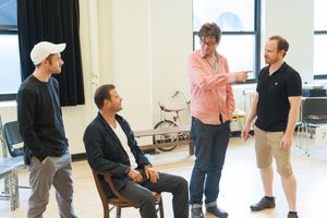 Chris Perfetti, Clarke Thorell, director James Macdonald, Sean Dugan @ BroadwayWorld Chris Perfetti, Clarke Thorell, director James Macdonald, Sean Dugan Photo
