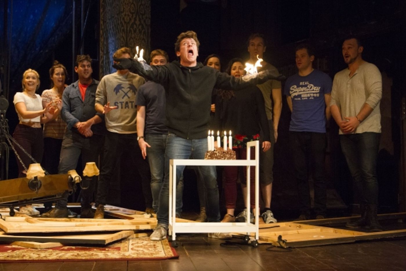 Photo Flash: THE PLAY THAT GOES WRONG Celebrates First Birthday in the West End  Image