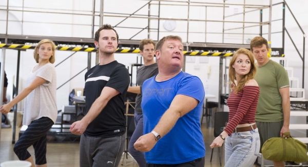 Lee Proud with Cast Members Photo
