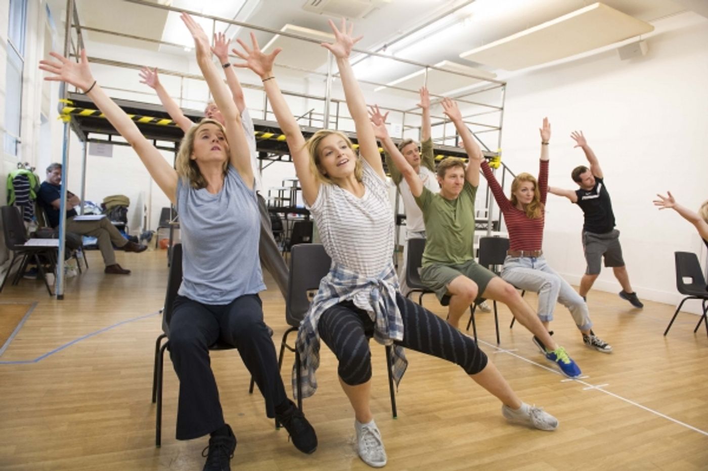 Photo Flash: First Look at Haydn Oakley, Laura Pitt-Pulford & More in Rehearsal for UK's THE SMALLEST SHOW ON EARTH  Image