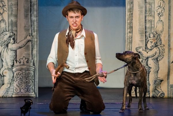 Evan Fazziola as Launce with Crab Photo