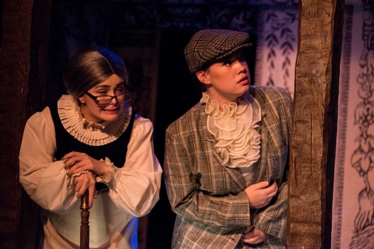 Brianna Hurley as Ursula with Emily Madan disguised as Sebastian at 