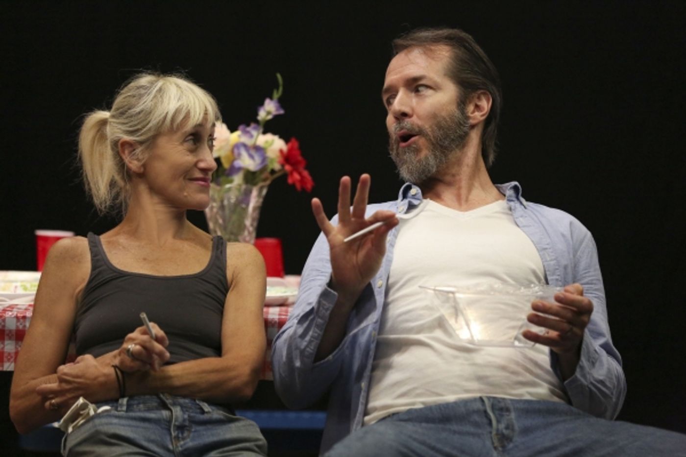 Photo Flash: In Rehearsal with Becky Ann Baker, Constance Shulman and More for BARBECUE at The Public Theater  Image