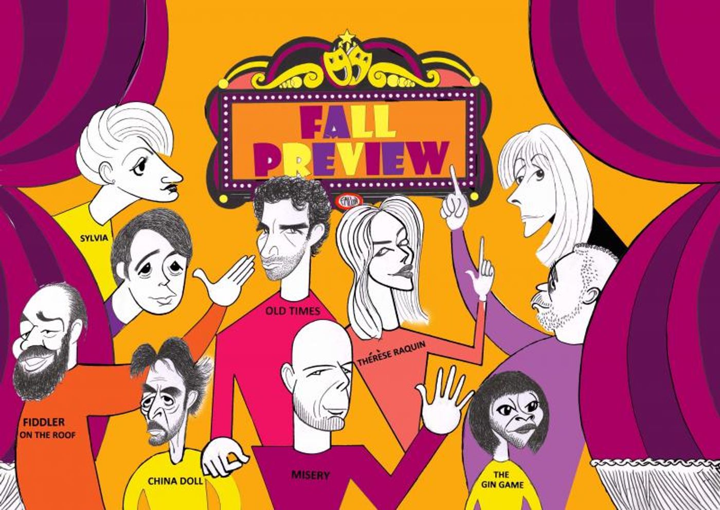 BWW Exclusive: Ken Fallin Illustrates - Starry Fall Season Preview BWW Exclusive: Ken Fallin Illustrates - Starry Fall Season Preview Image