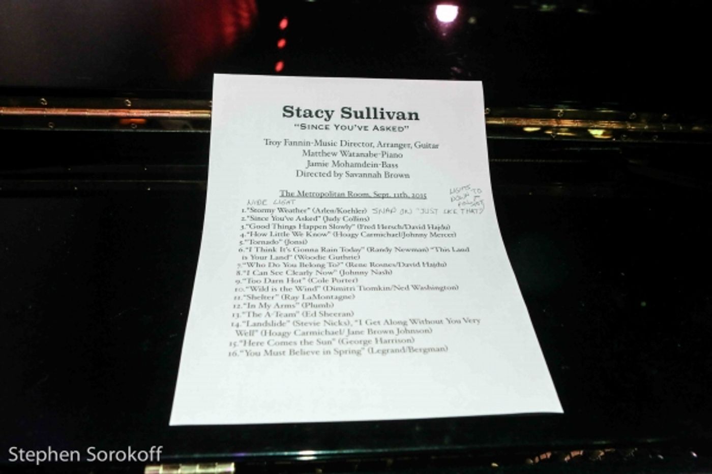 Photo Coverage: Stacy Sullivan Brings SINCE YOU'VE ASKED to the Metropolitan Room Photo Coverage: Stacy Sullivan Brings SINCE YOU'VE ASKED to the Metropolitan Room Image