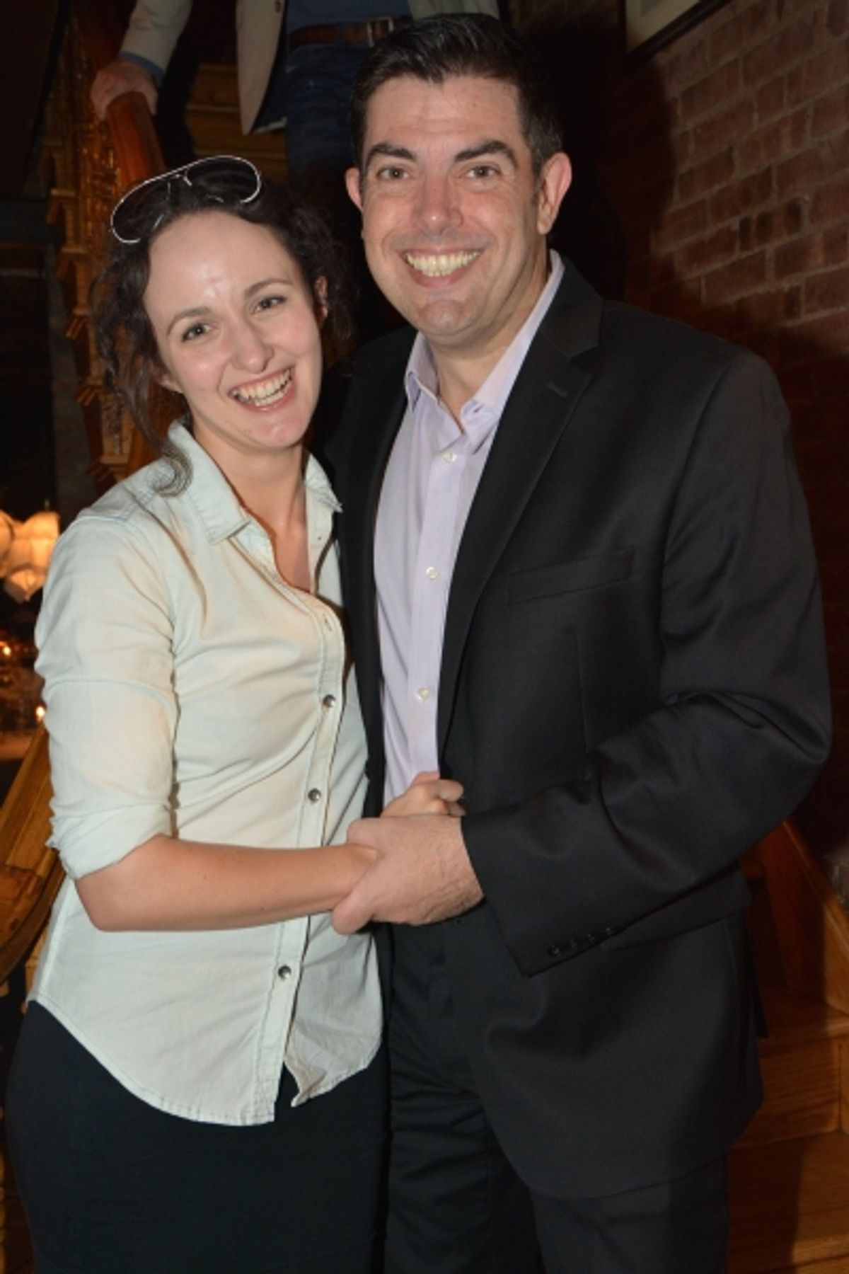 Kate Hamill and Jason O'Connell at 