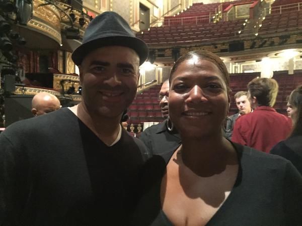 Photos: HAMILTON Cast Poses With Ben Stiller and Queen Latifah Following Performance — photo 1 of 5