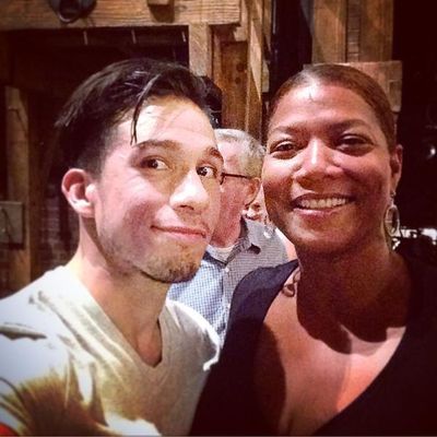 Jon Rua, Queen Latifah Photo