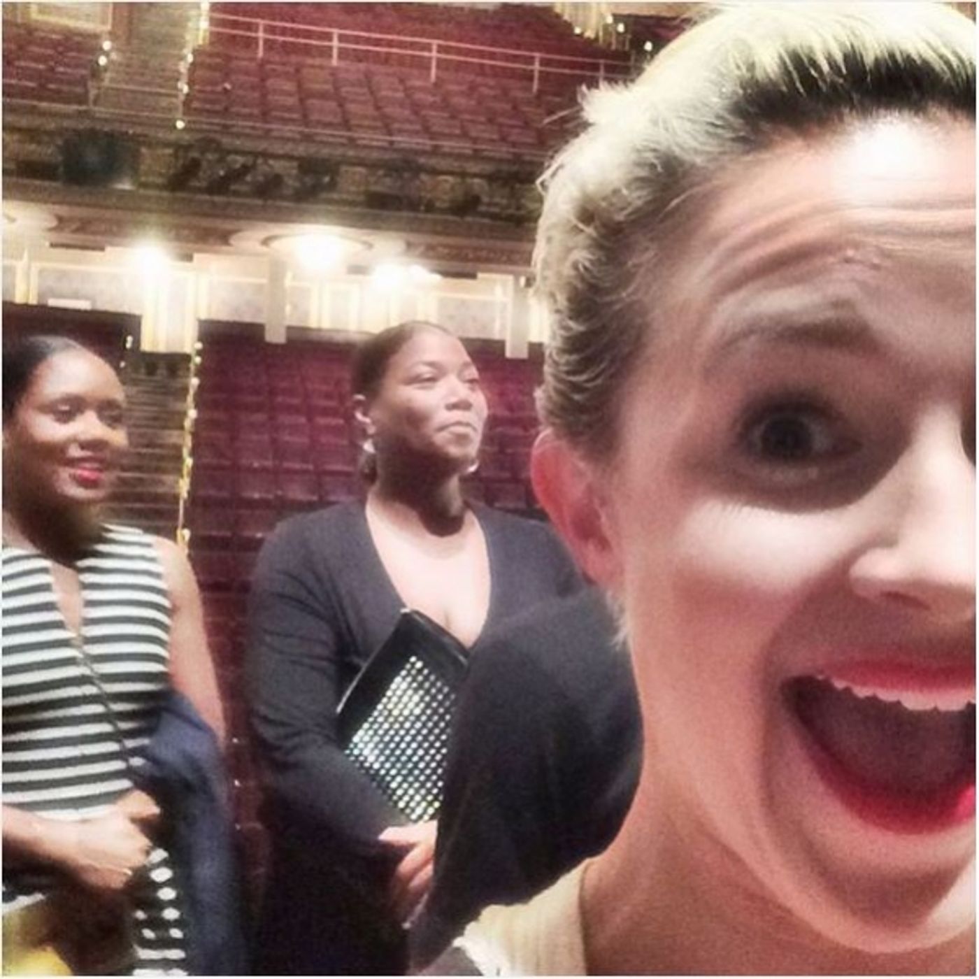 Photo Flash: HAMILTON Cast Poses With Ben Stiller and Queen Latifah Following Performance  Image