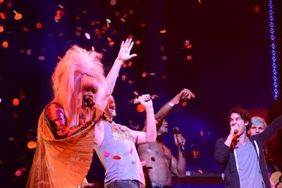 Rebecca Naomi Jones, Neil Patrick Harris, Taye Diggs and Darren Criss Photo