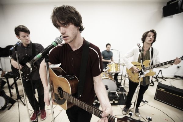 Tom Whitelock (Pete Quaife), Danny Horne (Ray Davies), Damien Walsh (Mick Avory) and  Photo