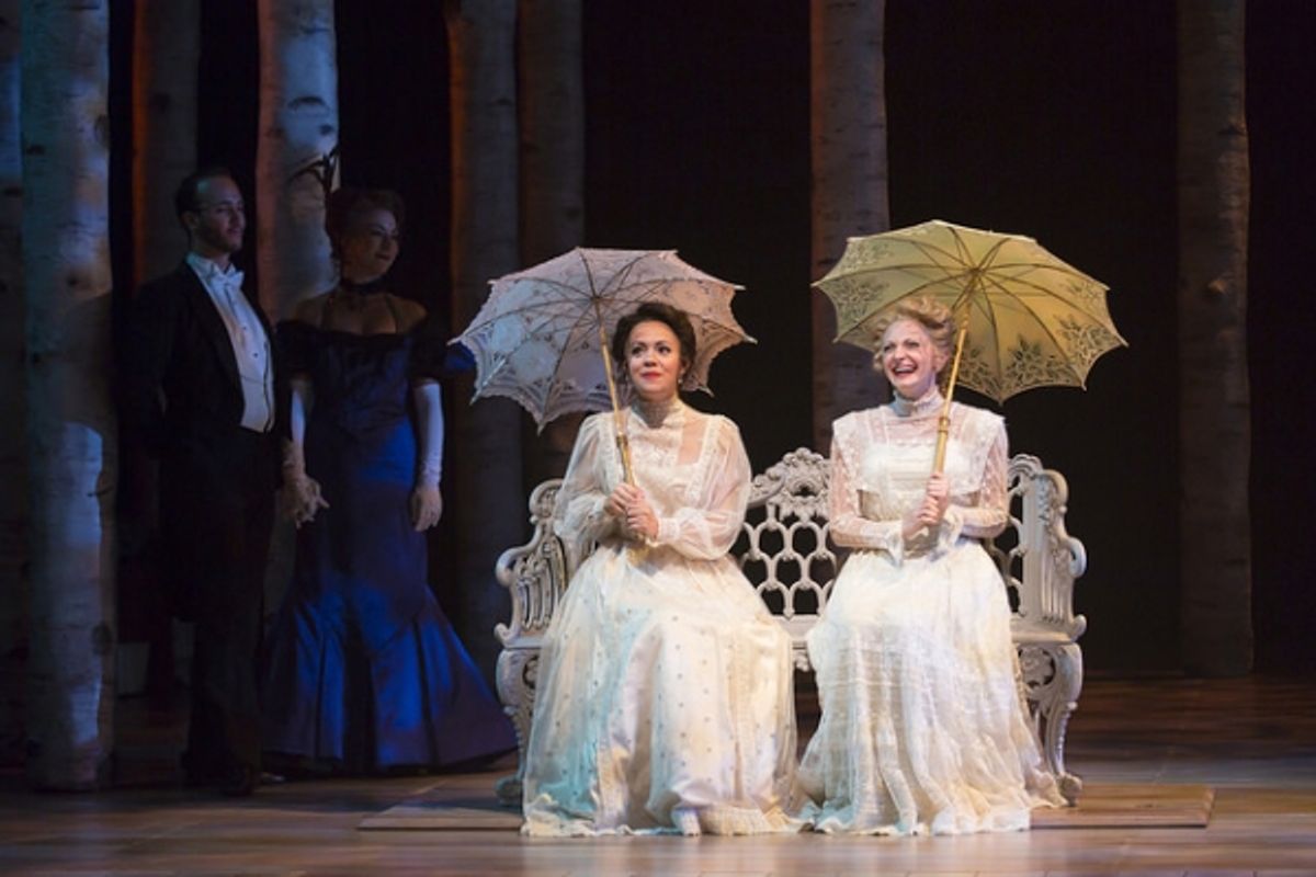 Morgan Kirner as Anne Egerman and Lauren Molina as Countess Charlotte Malcolm at 