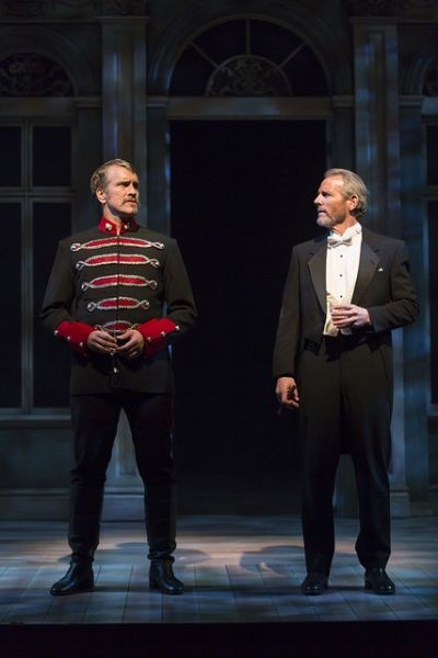 Mike McGowan as Count Carl-Magnus Malcolm and Stephen Bogardus as Fredrik Egerman Photo