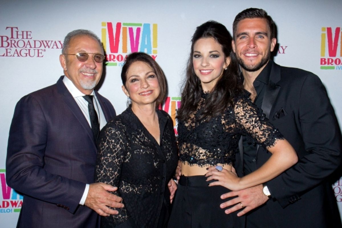 Emilo Estefan, Gloria Estefan, Ana Villafane, Josh Segarra at 
