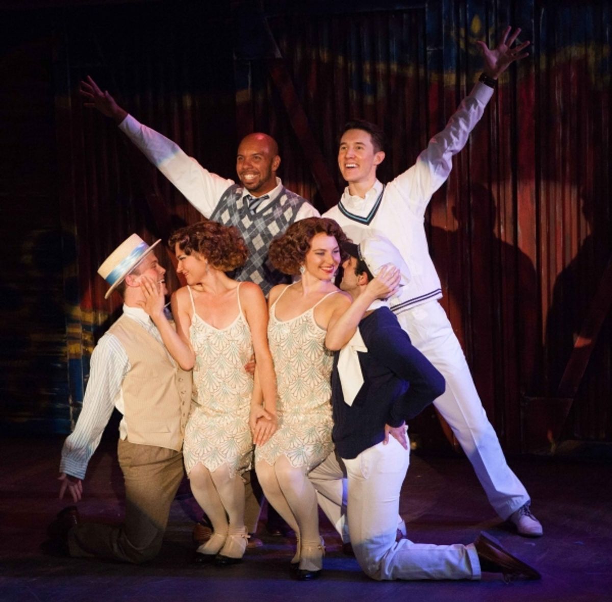 (front row) John Marshall, Jr, Colleen Fee, Britt-Marie Sivertsen and Colin Funk; (back row) Jeremy Sokin and Dan Gold at 