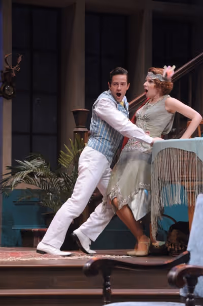 Simon (Chris Dinolfo) and Jackie (Susan Lynskey) Photo