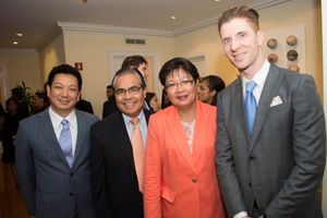 Jay Quo, Mariol DeLeon Jr., Mrs. Mariol DeLeon Jr., Lorenzo Thione Photo