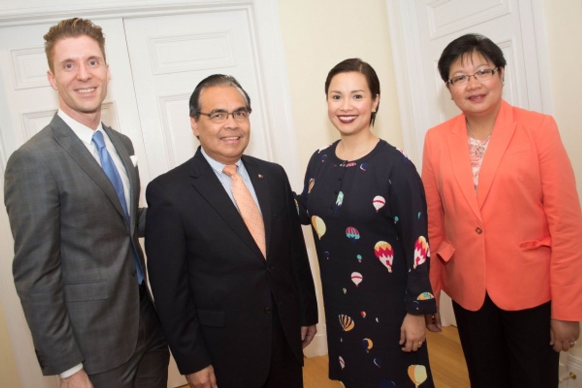 Lorenzo Thione, Mariol DeLeon Jr., Lea Salonga, Mrs. Mariol DeLeon Jr. at 