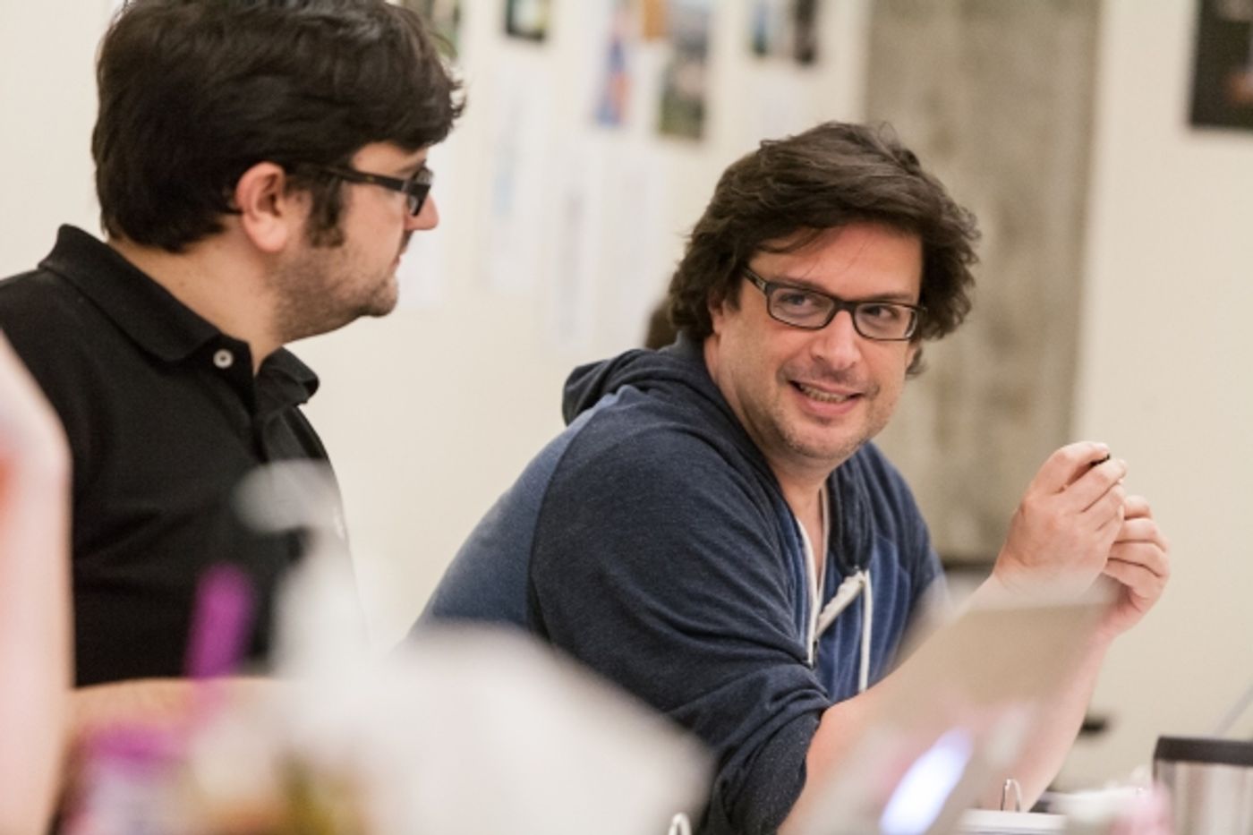 Photo Flash: In Rehearsal with Signature Theatre's CAKE OFF, Starring Todd Buonopane and Sherri Edelen  Image