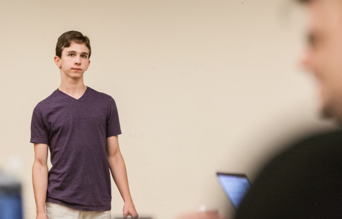 Photo Flash: In Rehearsal with Signature Theatre's CAKE OFF, Starring Todd Buonopane and Sherri Edelen  Image