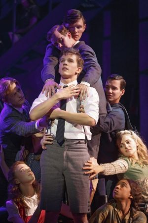Austin P. McKenzie (center) and the cast of SPRING AWAKENING Photo