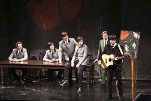 Best (Adam O''Byrne), Pedro (James Berry), Balth (Lucas Papaelias), Claude (Damon Daunno), Anton (Christopher Geary), and Ben (Justin Kirk) at Rub My Bowl press conference @ BroadwayWorld Best (Adam O''Byrne), Pedro (James Berry), Balth (Lucas Papaelias), Claude (Damon Dau Photo