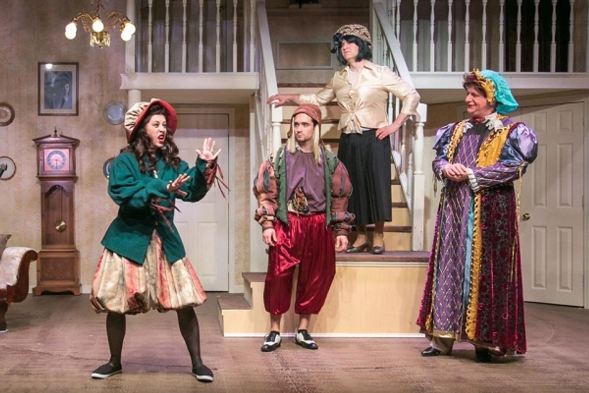 Victoria Calamito as Audrey, Edwin Arce II as Butch, Hal Chernoff as Jack/Maxine and Rob Pawlikowski as Leo/Stephanie at 