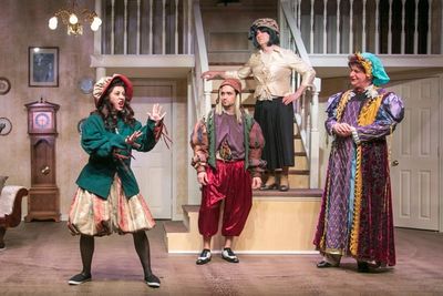 Victoria Calamito as Audrey, Edwin Arce II as Butch, Hal Chernoff as Jack/Maxine and  Photo