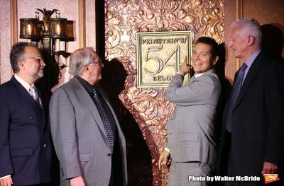 Richard Frankel, Steven Baruch, Michael Feinstein and Tom Viertel attend the unveilin Photo