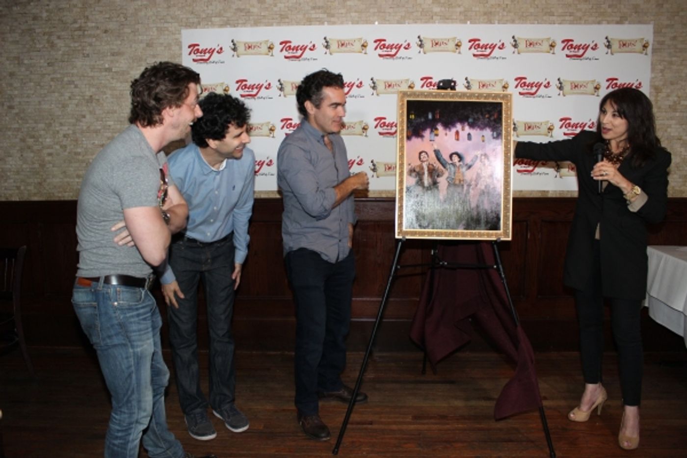 Photo Coverage: SOMETHING ROTTEN Stars Gather for Portrait Unveiling at Tony's di Napoli Image