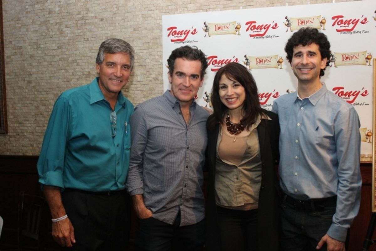 Bruce Dimpflmaier, Brian d''Arcy James, Valerie Smaldone and John Cariani at 