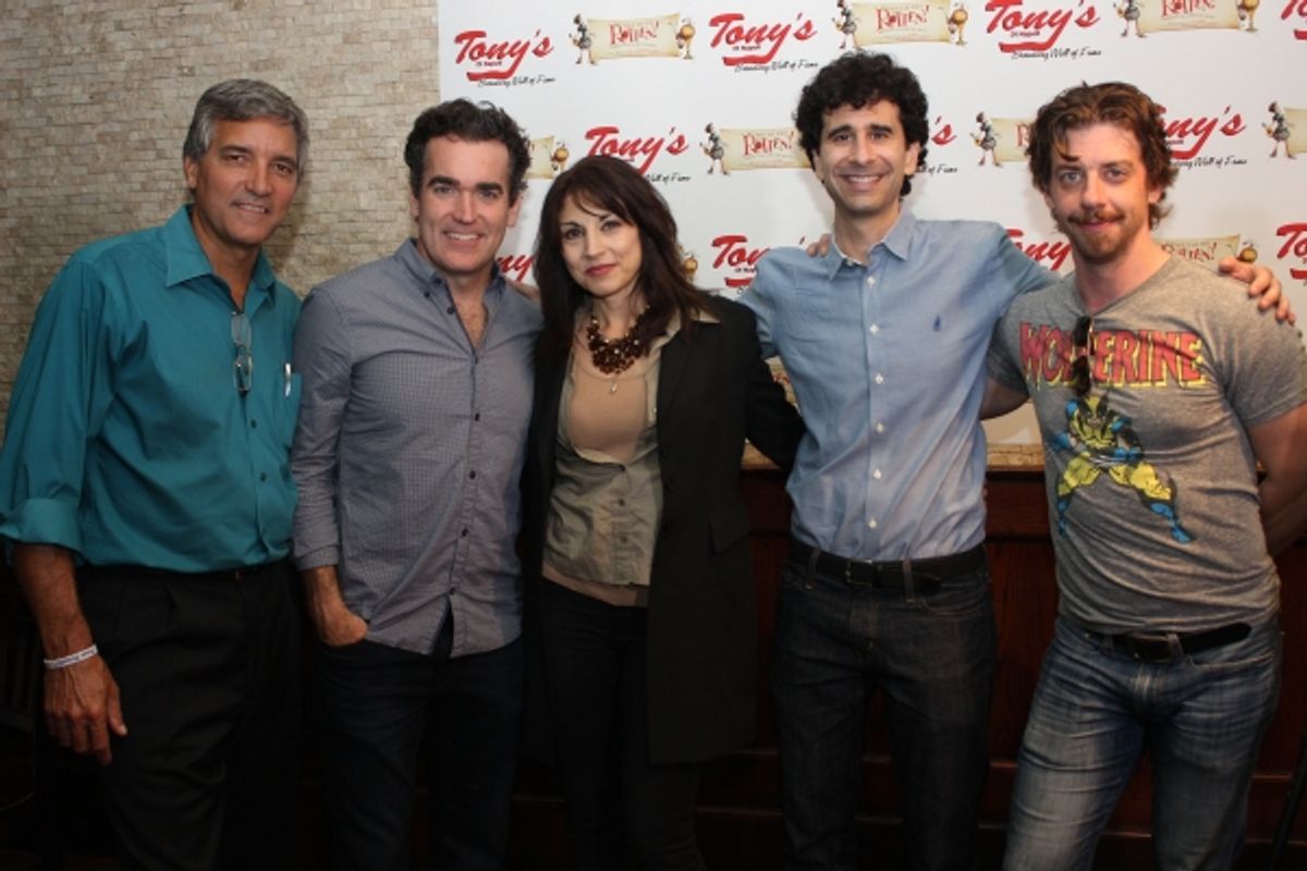 Bruce Dimpflmaier, Brian d''Arcy James, Valerie Smaldone, John Cariani and Christian Borle at 