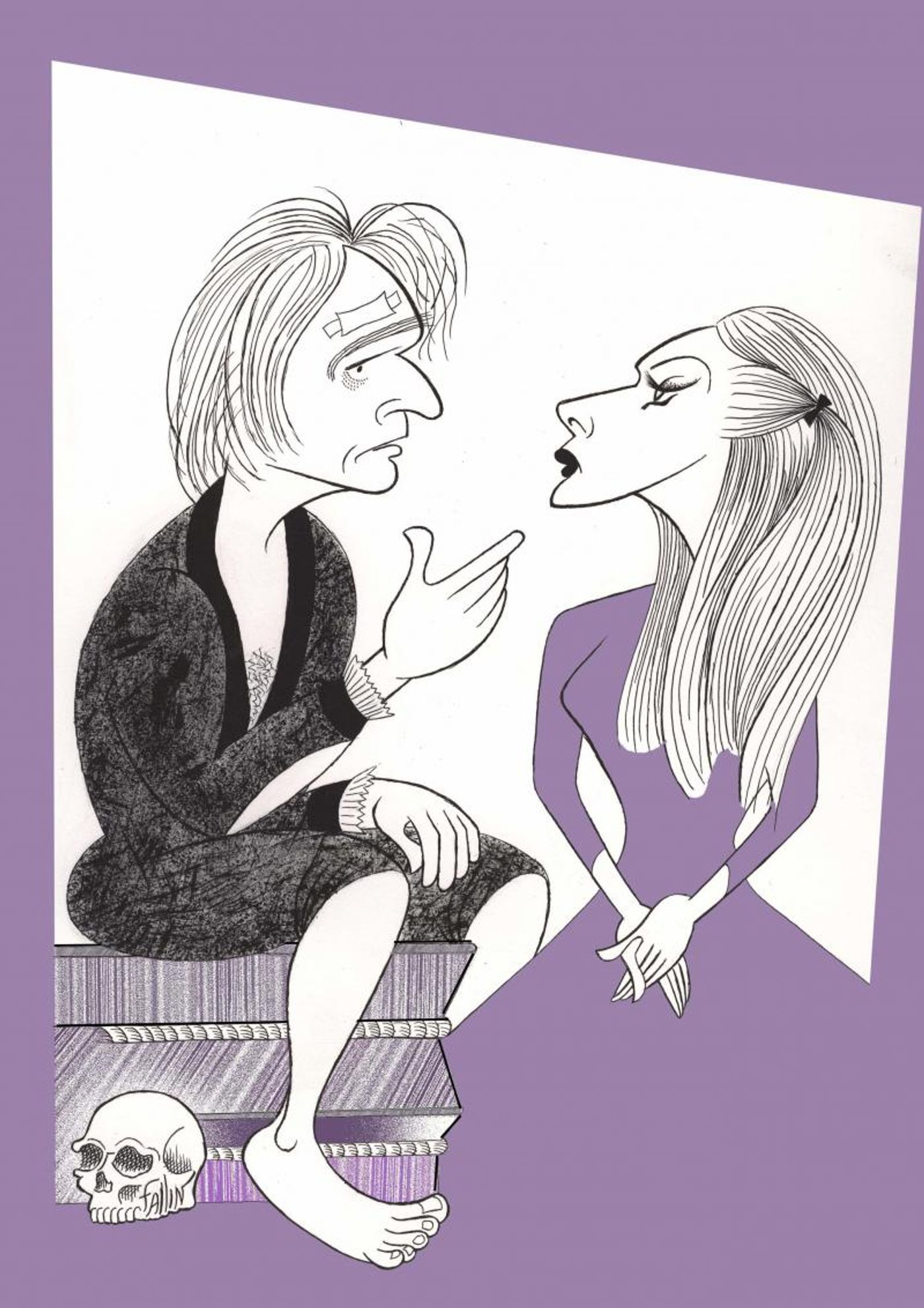 BWW Exclusive: Ken Fallin Draws the Stage - HAMLET IN BED  Image