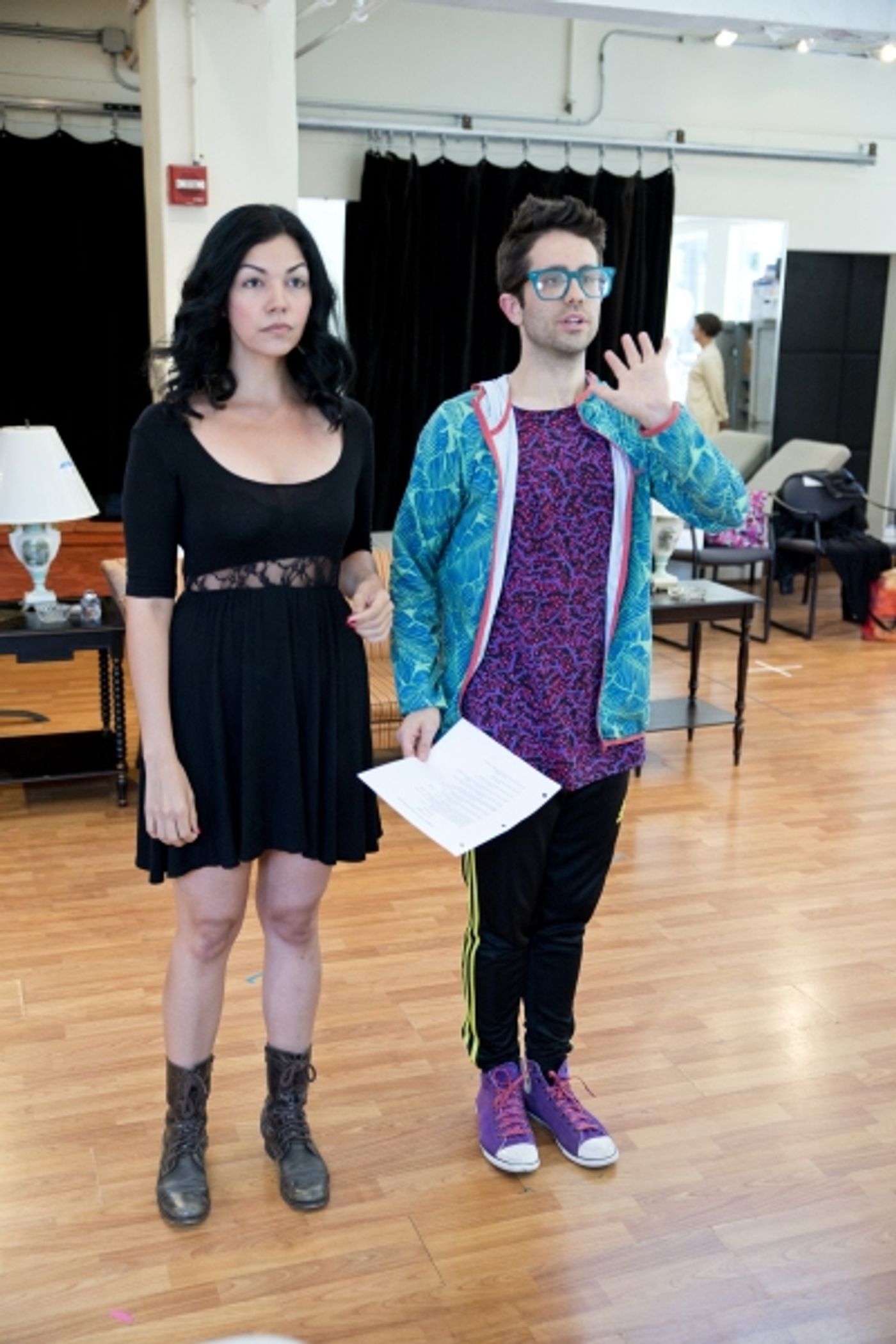 Photo Flash: Caissie Levy, Mary Testa, Rachel Bay Jones & More in Rehearsal for LaChiusa's FIRST DAUGHTER SUITE at The Public  Image