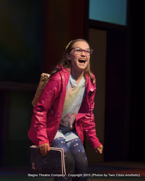 Ellie Turk as Junie B. Jones in Junie B. Jones the Musical at Stages Theatre Company @ BroadwayWorld Ellie Turk as Junie B. Jones in Junie B. Jones the Musical at Stages Theatre Company Photo
