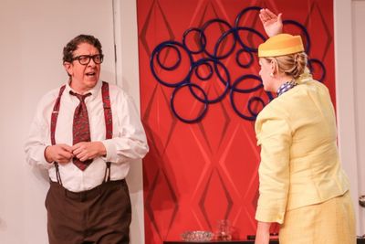 Robert (Robert Alan Barnett), Gretchen (Jana Gueck) Photo