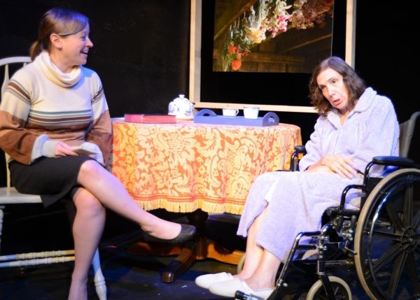 Agnes (Jaclynn Cherry) tried to cheer up her mother Felicity (Wendy Katz Hiller) by r Photo