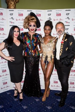 Michelle Visage, Bianca Del Rio, Beverley Knight and Graham Norton Photo