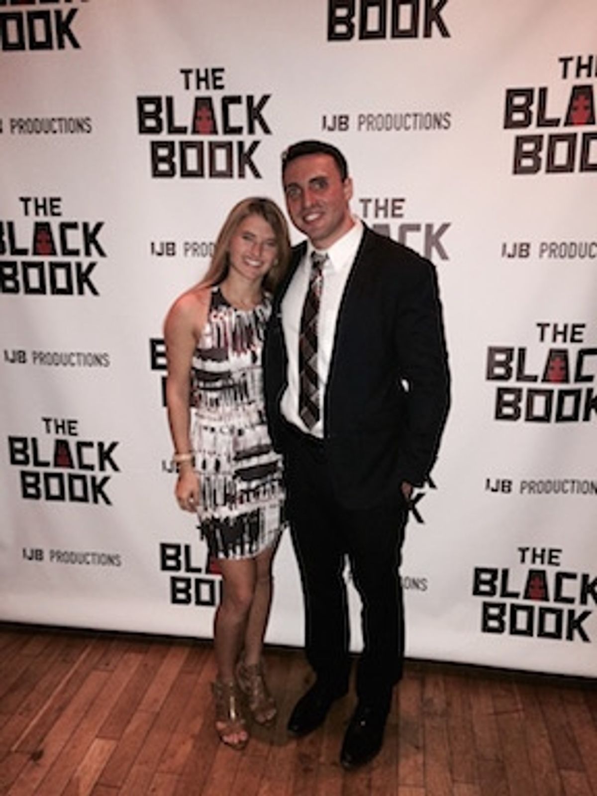 Jennifer O'Brien and playwright/ Phil Blechman at 