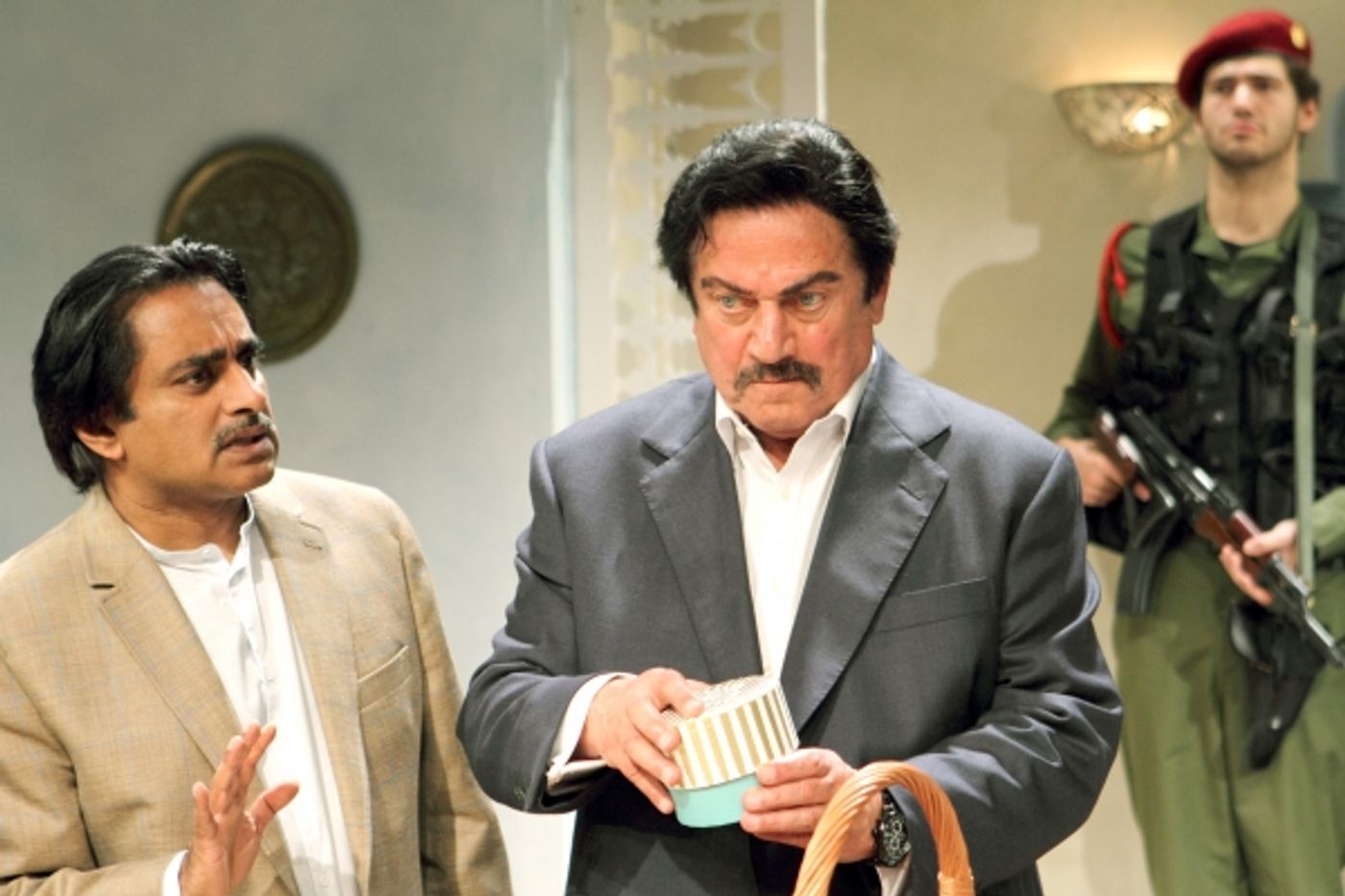 Photo Flash: First Look at DINNER WITH SADDAM at Menier Chocolate Factory  Image