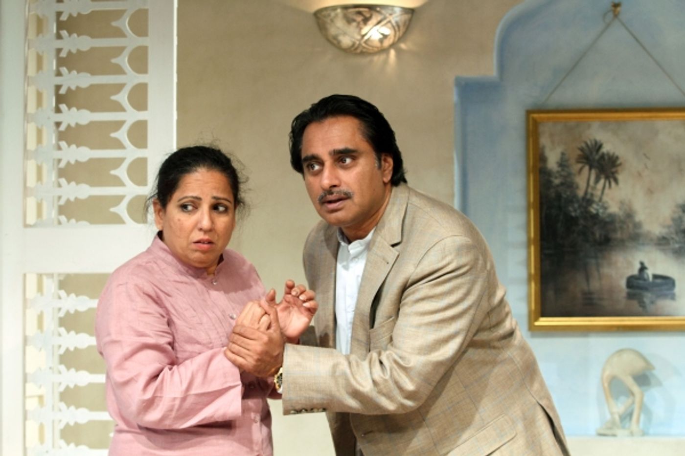 Photo Flash: First Look at DINNER WITH SADDAM at Menier Chocolate Factory  Image