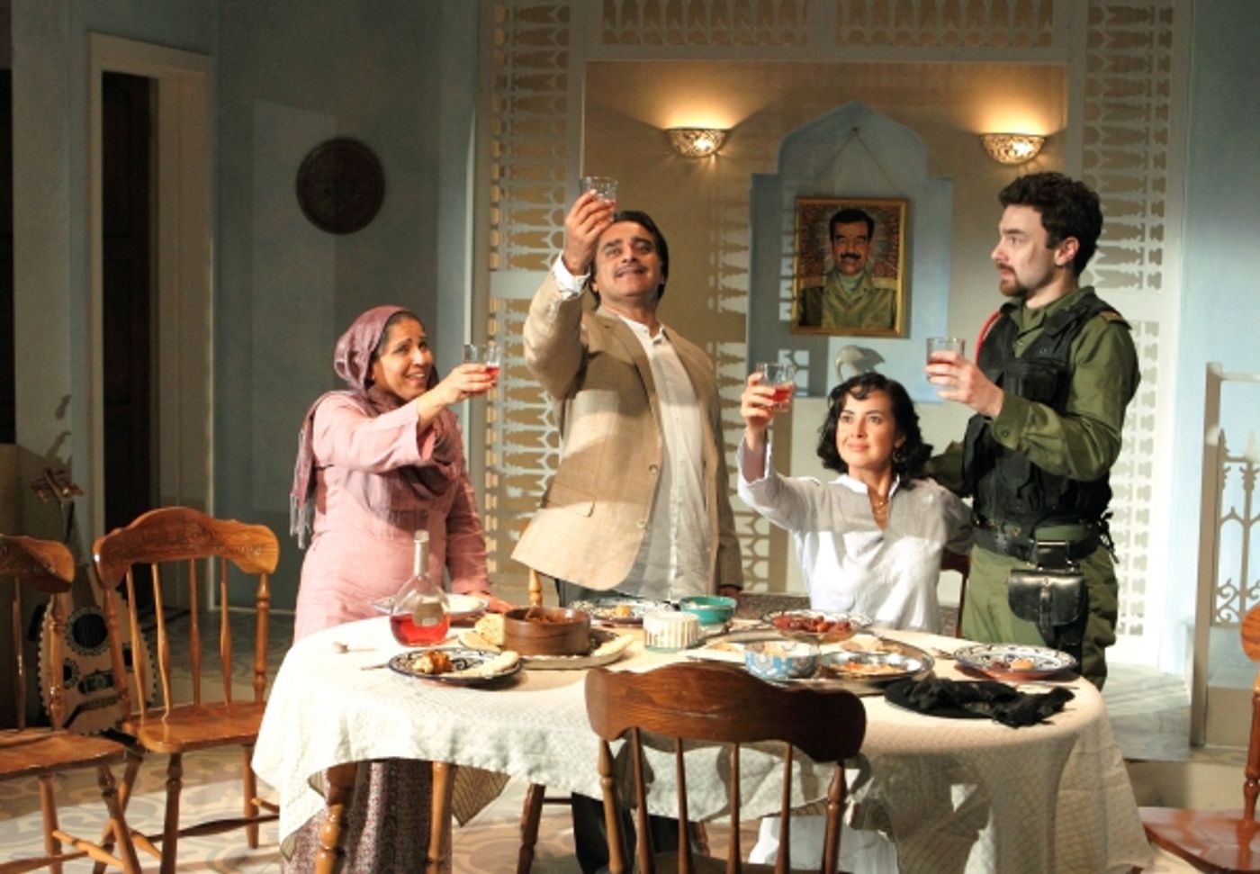 Photo Flash: First Look at DINNER WITH SADDAM at Menier Chocolate Factory  Image