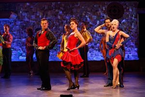 (foreground, from left) Stephen Bienskie, Jenn Harris, Henry Byalikov, and Hayley Pod Photo