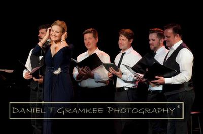 Karen Mason is joined by members of the Philadelphia Gay Men''s Choir in a rendition  Photo
