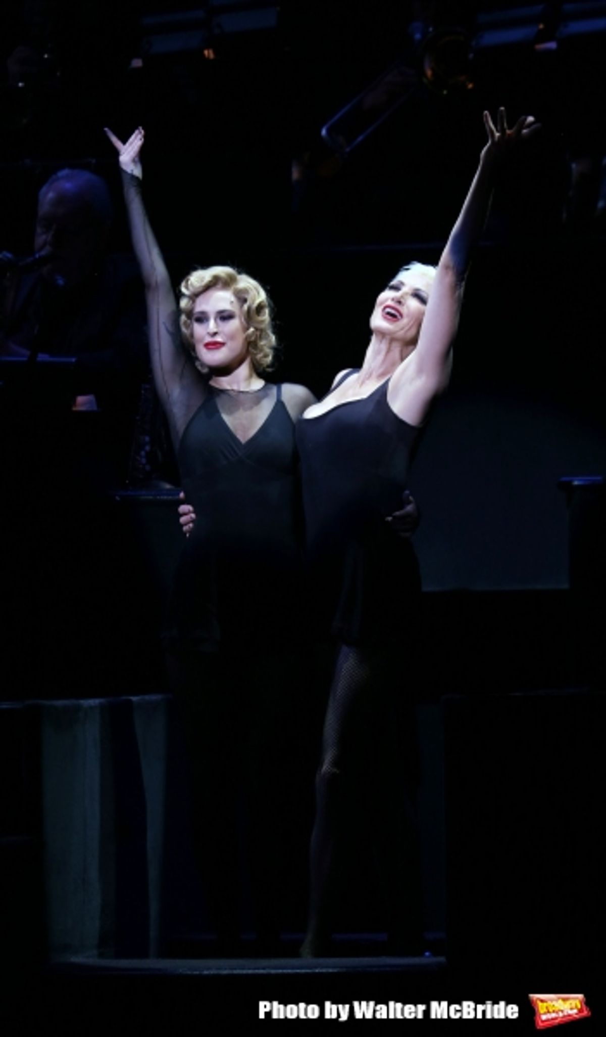 Amra-Faye Wright with Rumer Willis making her Broadway debut as Roxie Hart in ''Chicago'' at the Ambassador Theatre on September 21, 2015 in New York City. at 