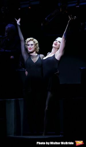 Amra-Faye Wright with Rumer Willis making her Broadway debut as Roxie Hart in ''Chicago'' at the Ambassador Theatre on September 21, 2015 in New York City. @ BroadwayWorld Amra-Faye Wright with Rumer Willis making her Broadway debut as Roxie Hart in ''Chica Photo