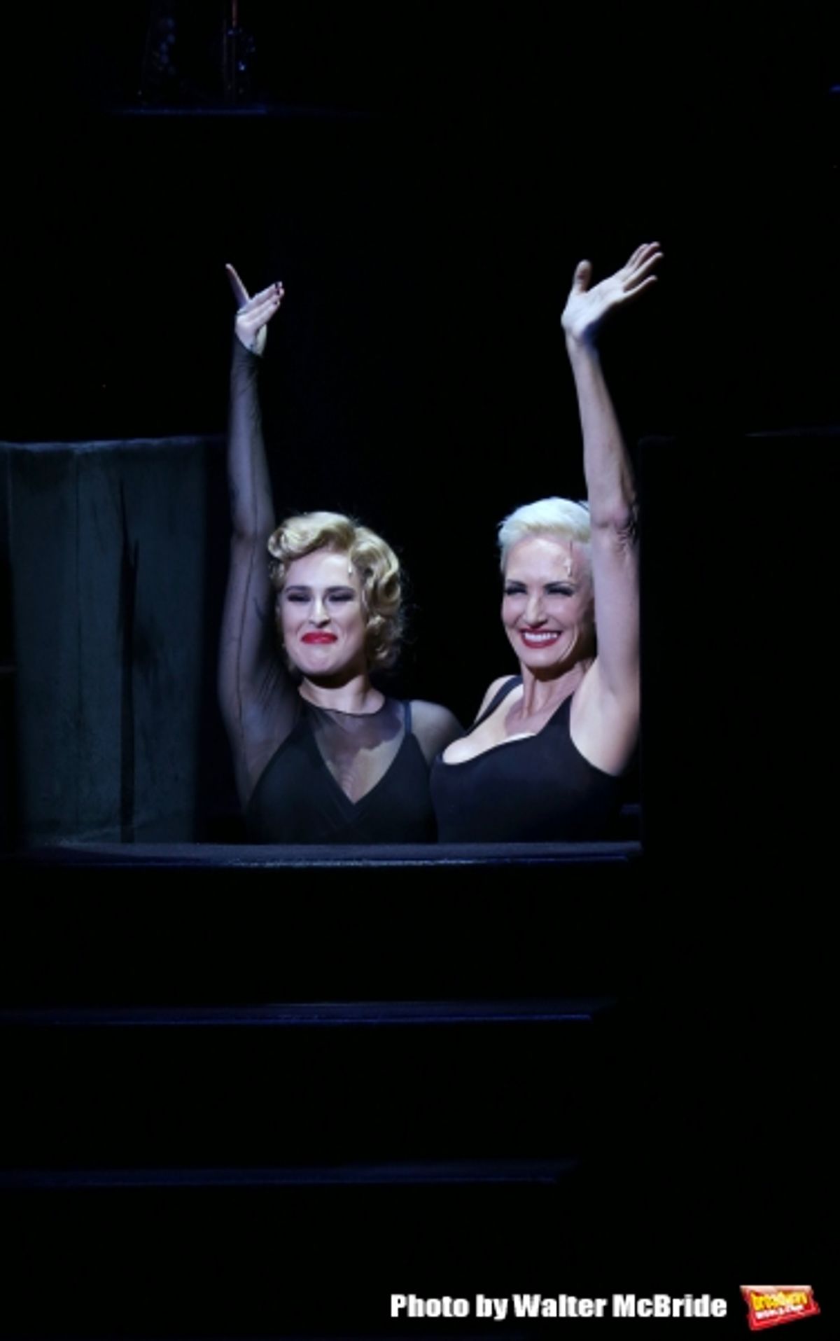 Amra-Faye Wright with Rumer Willis making her Broadway debut as Roxie Hart in ''Chicago'' at the Ambassador Theatre on September 21, 2015 in New York City. at 